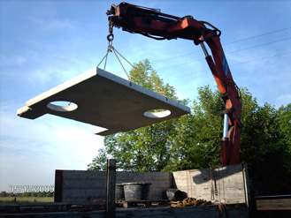 Fundament für die Torwand